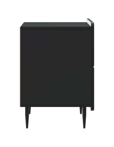 Armadio da Notte Nero 43 x 34,5 x 49,5 cm Legno ingegnerizzato