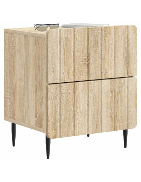 Armadio da Notte 2 pcs Rovere Sonoma 43 x 34,5 x 49,5 cm