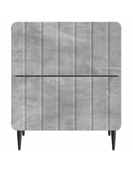 Armadio da Notte Grigio Cemento 43 x 34,5 x 49,5 cm