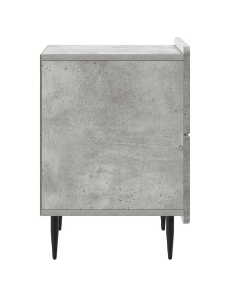 Armadio da Notte Grigio Cemento 43 x 34,5 x 49,5 cm