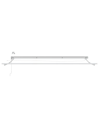Tettuccio Elettrico Retrattile Verde e Bianco 5 × 3,5 m