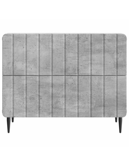 Armadio da Notte Grigio Cemento 62 x 34,5 x 49,5 cm