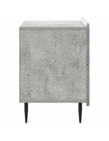 Armadio da Notte Grigio Cemento 62 x 34,5 x 49,5 cm
