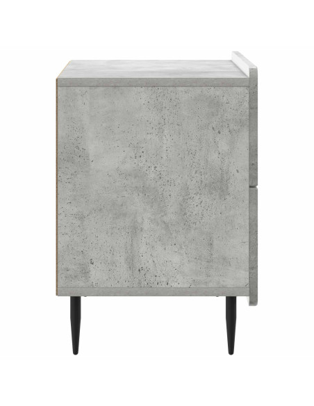 Armadio da Notte Grigio Cemento 62 x 34,5 x 49,5 cm