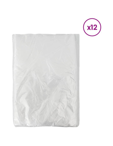 Foglio antipolvere 12 pcs Trasparente 400 x 500 cm HDPE
