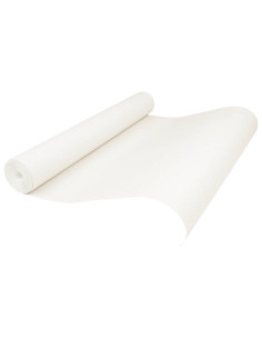 Carta da parati Solida 3D Rigato Bianco Crema 10 x 0,53 m