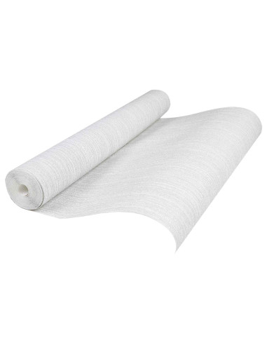 Carta da parati Solida 3D Rigato Grigio Chiaro 10 x 0,53 m