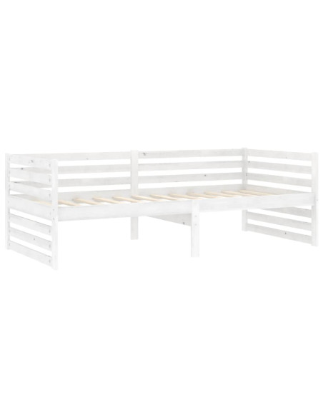 Dormeuse Bianca in Legno Massello di Pino 90x200 cm
