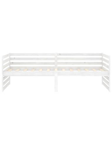 Dormeuse Bianca in Legno Massello di Pino 90x200 cm
