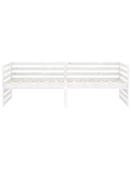 Dormeuse Bianca in Legno Massello di Pino 90x200 cm