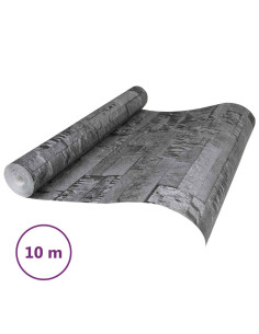 Carta da Parati 3D Pietra Nero 10 x 0,53 m Tessuto Non Tessuto 2