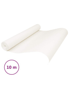 Carta da parati Solida 3D Rigato Bianco Crema 10 x 0,53 m 2