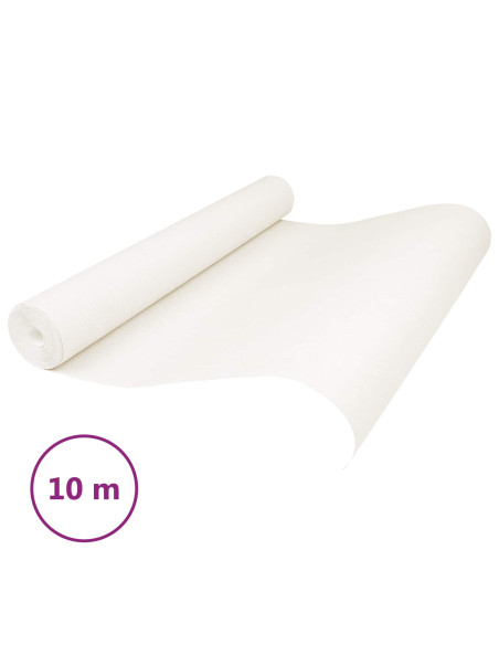 Carta da parati Solida 3D Rigato Bianco Crema 10 x 0,53 m