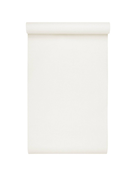 Carta da parati Solida 3D Rigato Bianco Crema 10 x 0,53 m