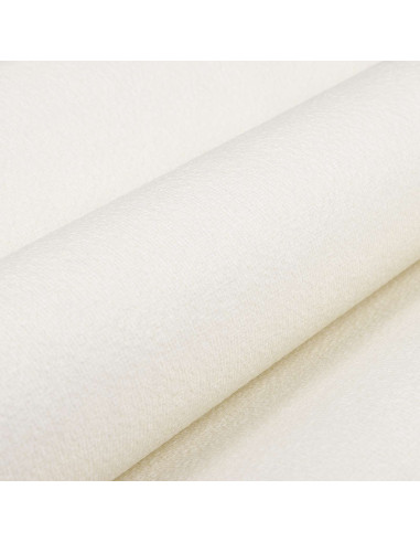Carta da parati Solida 3D Rigato Bianco Crema 10 x 0,53 m