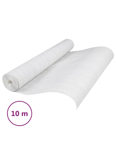 Carta da parati Solida 3D Rigato Grigio Chiaro 10 x 0,53 m
