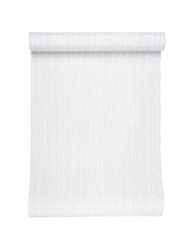 Carta da parati Solida 3D Rigato Grigio Chiaro 10 x 0,53 m