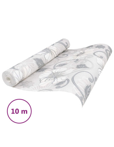 Carta da parati Solida 3D Fiore 10 x 0,53 m Tessuto Non Tessuto