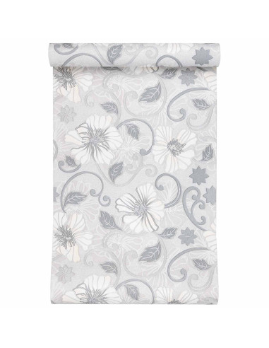 Carta da parati Solida 3D Fiore 10 x 0,53 m Tessuto Non Tessuto