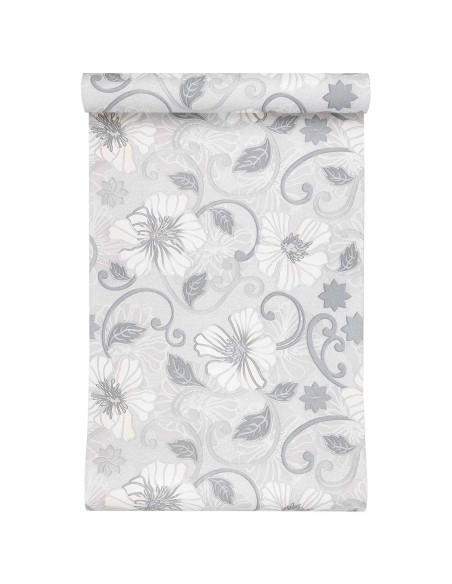 Carta da parati Solida 3D Fiore 10 x 0,53 m Tessuto Non Tessuto