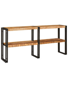 Tavolo consolle con lo scaffale Marrone Legno di mango massello