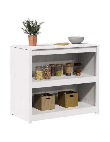 Mobile da cucina Bianco 106 x 55 x 92 cm Pino massello