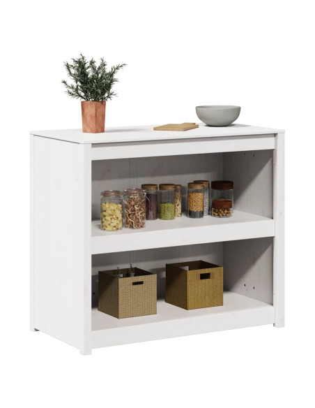 Mobile da cucina Bianco 106 x 55 x 92 cm Pino massello