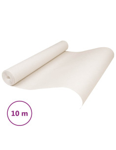 Carta da parati Solida 3D Crema 10 x 0,53 m Tessuto Non Tessuto 2