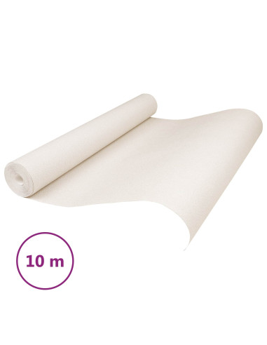 Carta da parati Solida 3D Crema 10 x 0,53 m Tessuto Non Tessuto