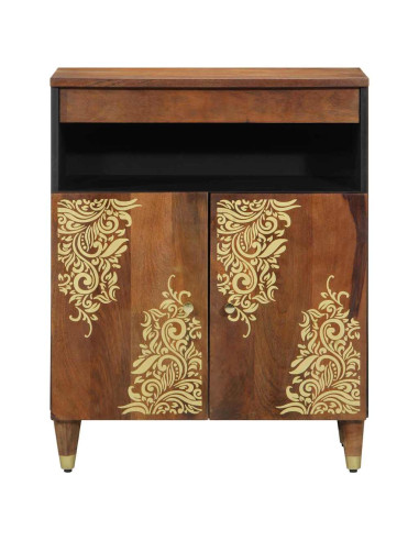 Credenza Marrone 60 x 33 x 75 cm Legno di mango massello