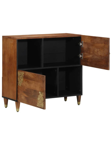 Credenza Marrone 80 x 33 x 75 cm Legno di mango massello
