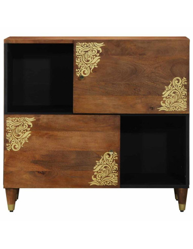 Credenza Marrone 80 x 33 x 75 cm Legno di mango massello