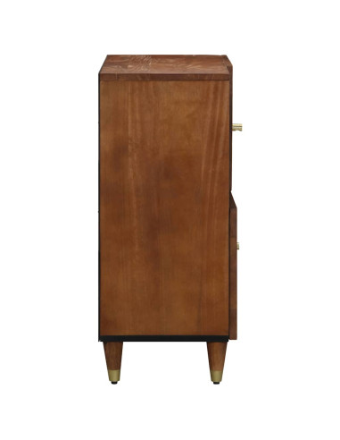 Credenza Marrone 80 x 33 x 75 cm Legno di mango massello