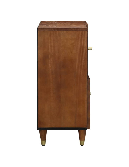 Credenza Marrone 80 x 33 x 75 cm Legno di mango massello