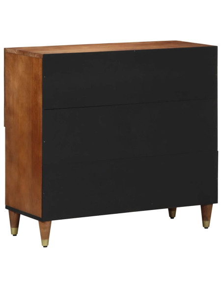 Credenza Marrone 80 x 33 x 75 cm Legno di mango massello