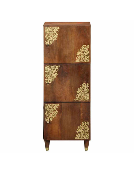 Credenza Marrone 40 x 33 x 110 cm Legno di mango massello