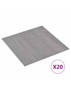 Plance per Pavimentazione Autoadesiva 30,5 x 30,5 cm 20 pcs PVC 2
