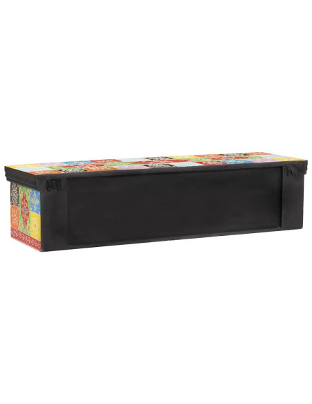 Mobile TV Multicolore 100 x 30 x 24 cm Legno massello di mango