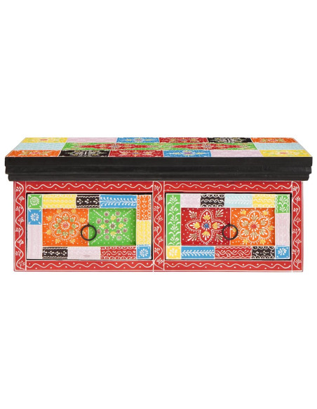Mobile TV Multicolore 60 x 30 x 24 cm Legno massello di mango