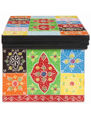 Mobile TV Multicolore 60 x 30 x 24 cm Legno massello di mango