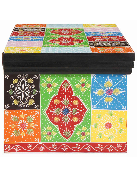 Mobile TV Multicolore 60 x 30 x 24 cm Legno massello di mango