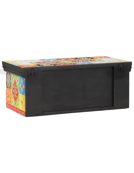 Mobile TV Multicolore 60 x 30 x 24 cm Legno massello di mango