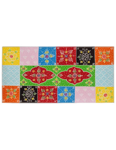 Mobile TV Multicolore 60 x 30 x 24 cm Legno massello di mango