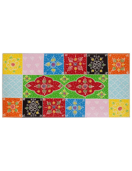 Mobile TV Multicolore 60 x 30 x 24 cm Legno massello di mango