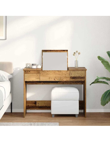 Tavolo per Cosmetici Legno vecchio 100 x 45 x 76 cm