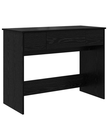 Tavolo per Cosmetici con cassetto Rovere Nero 100 x 45 x 76 cm