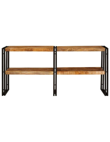 Tavolo consolle con lo scaffale Marrone Legno di mango massello
