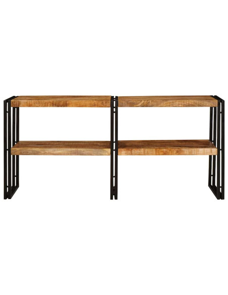 Tavolo consolle con lo scaffale Marrone Legno di mango massello