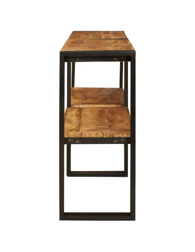 Tavolo consolle con lo scaffale Marrone Legno di mango massello