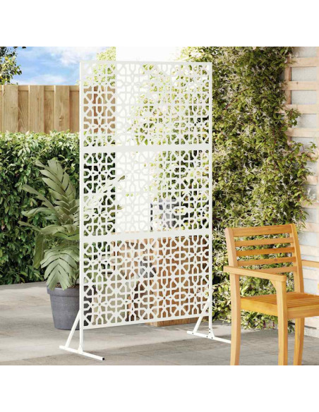 Schermo per Privacy Bianco 100 x 50 x 180 cm Acciaio